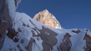 The headwall of Cerro Cachet. Photo: Mammut/YouTube