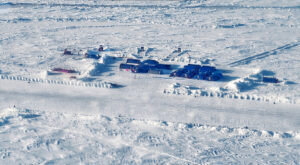 Barneo from the air