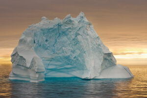 iceberg at sunrise