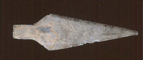 A crude spearhead